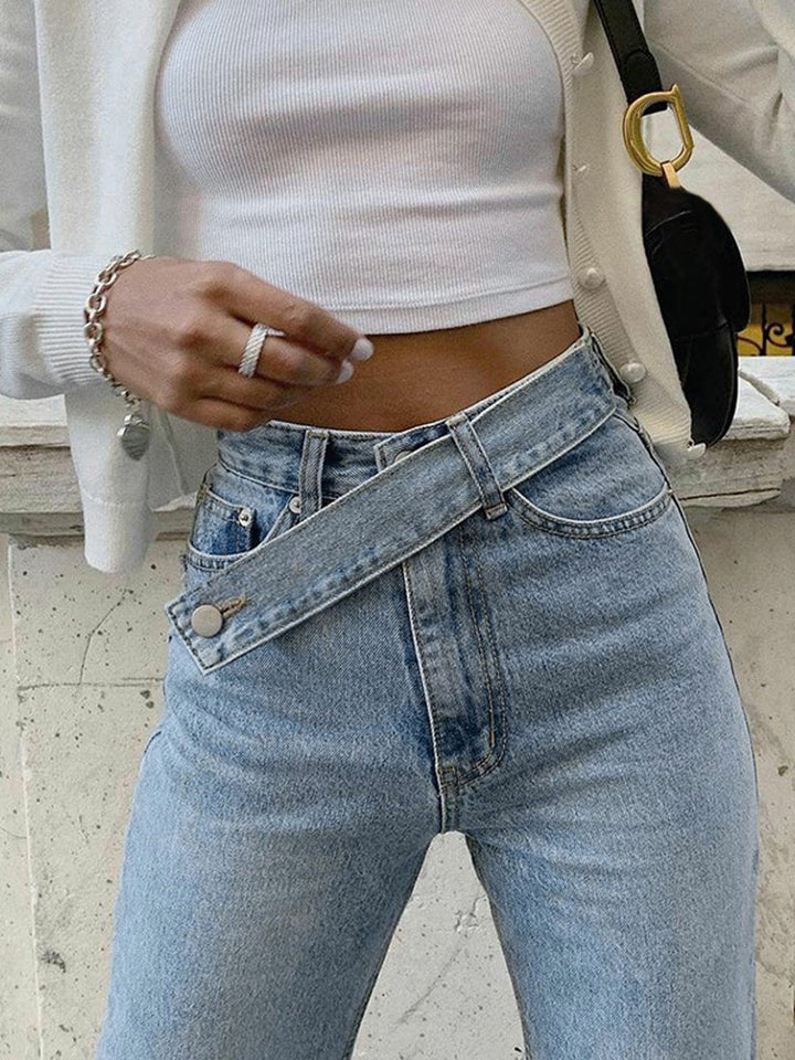 Not Your Boyfriend Crossover Jeans
