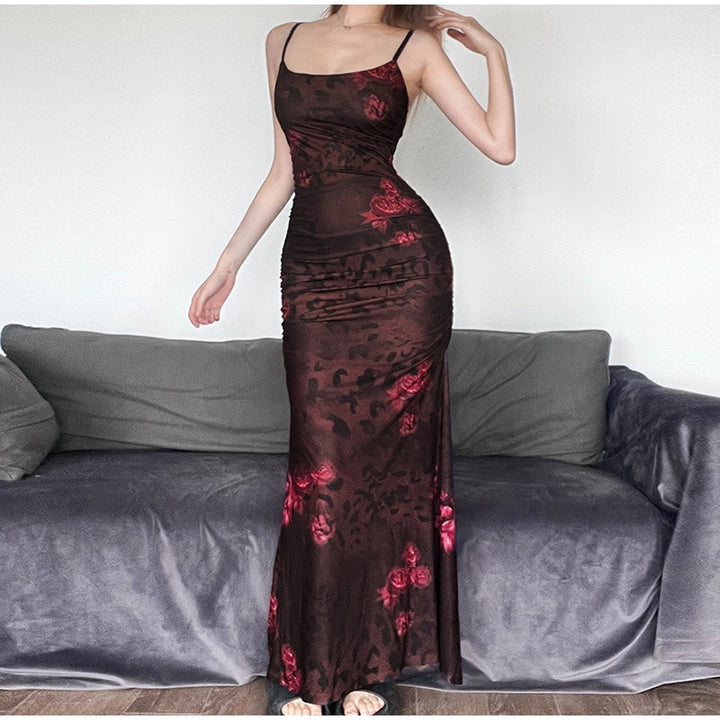 'Wild For A While'  Backless Maxi Dress