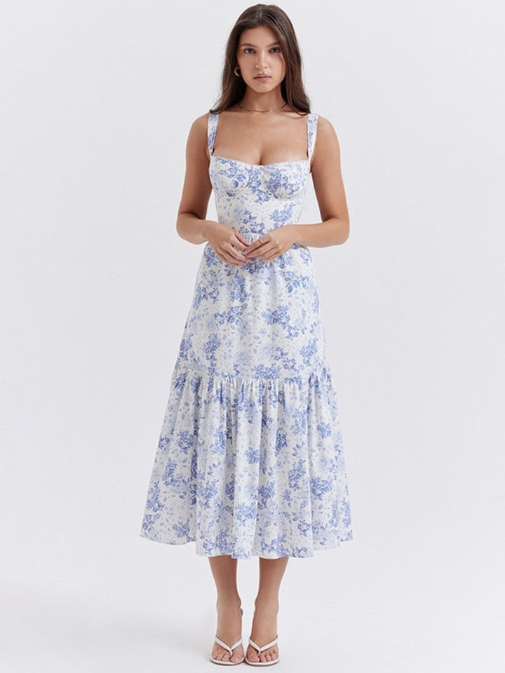 Bluebell Elegance Floral Dress