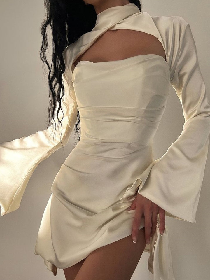 Janelle Satin Mini Dress