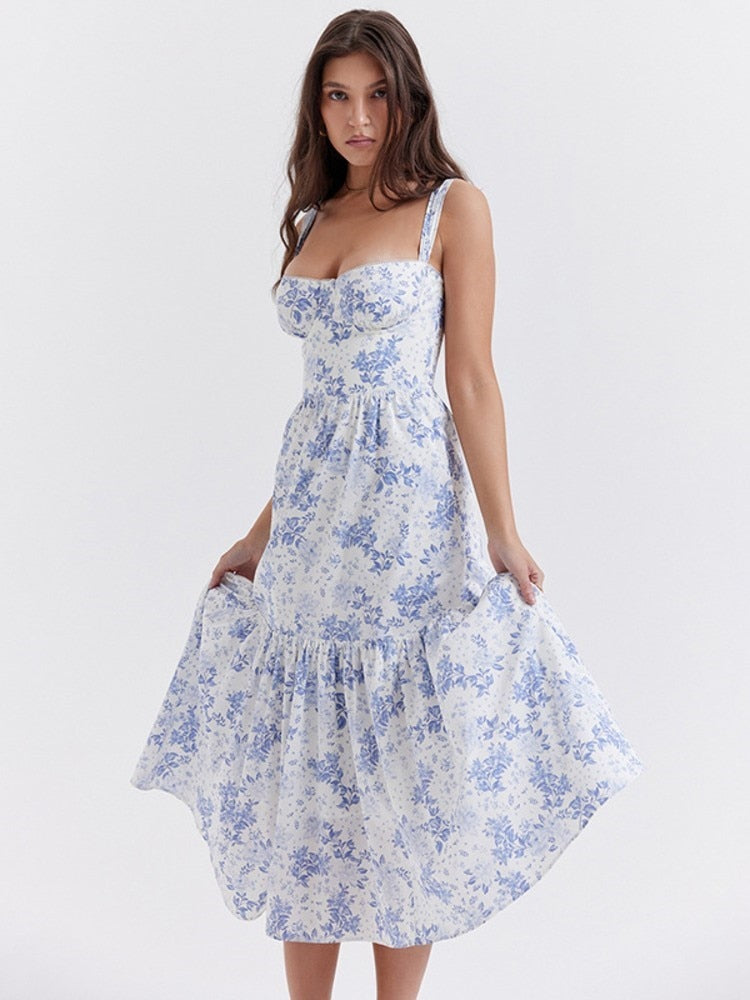 Bluebell Elegance Floral Dress