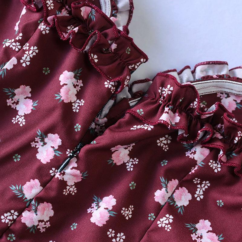 Edel Cottagecore Ruffle Floral Dress - Bella Chix Co