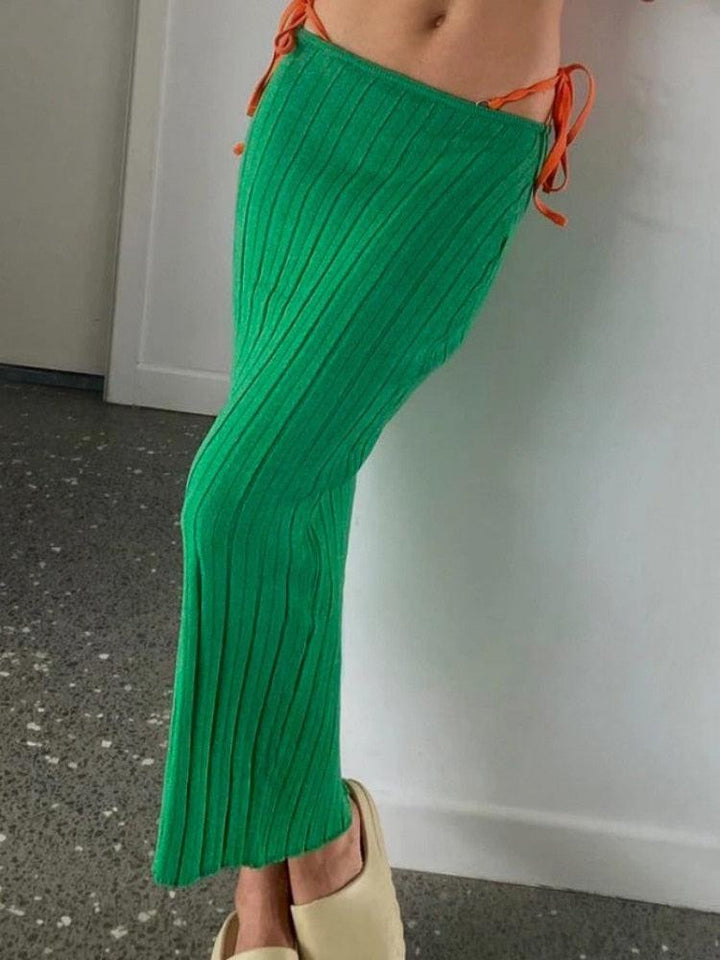Monre Knitted Long Skirt - Bella Chix Co