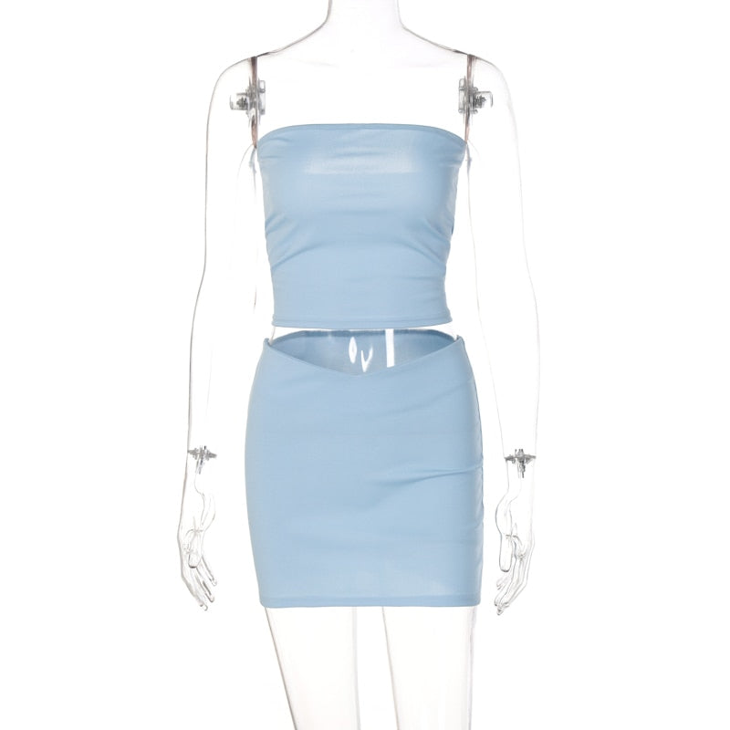 Beau Strapless Bodycon Set