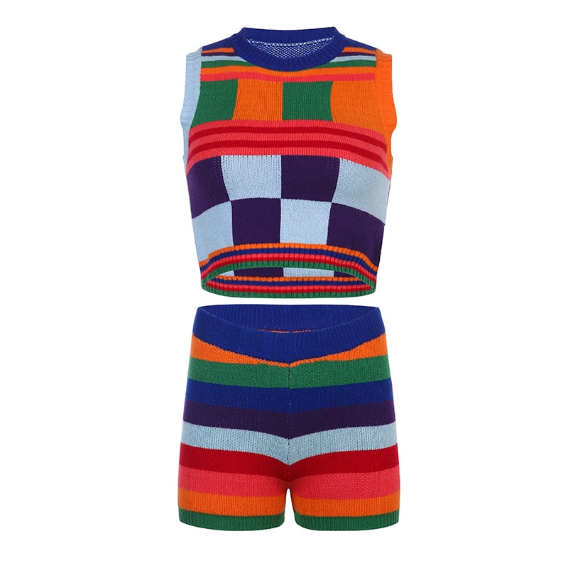 Theo Colorblock Knitted Matching Set