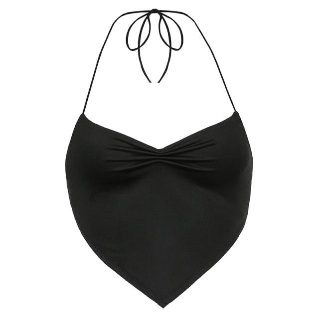 cowboys ruched halter top