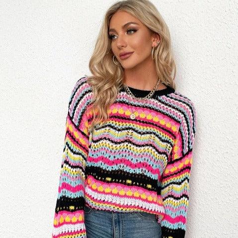 Wonderland Knitted Pullover - Bella Chix Co